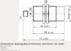 Picture of Ind.andur IME, M30, Sn=30mm, Unshielded, PNP-NO, kere 71mm, pistik M12 4-pin, SICK